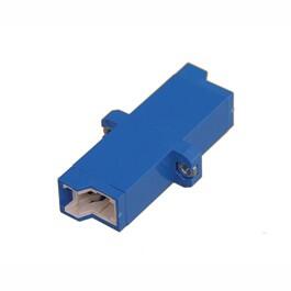 ADA-E2UBLUE-25 Fiberworks AS  Adapter SM E2000-SPX Blue With flange, screw mount, Zr. sleeve